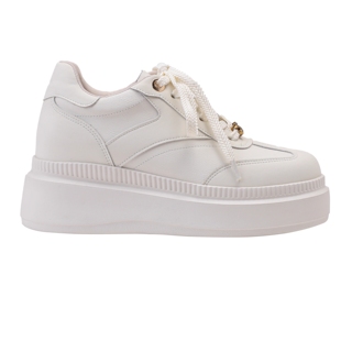 休闲运动鞋 内增高9cm女鞋 英伦风小白鞋 小个子厚底松糕鞋 2025春款