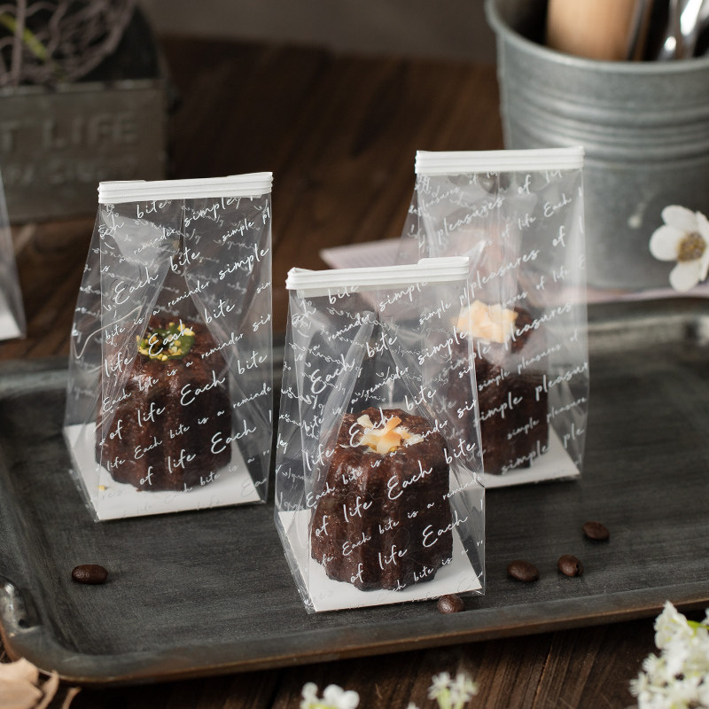 可露丽包装袋透明饼干曲奇玛德琳糖果小袋子纸杯蛋糕烘焙打包盒子