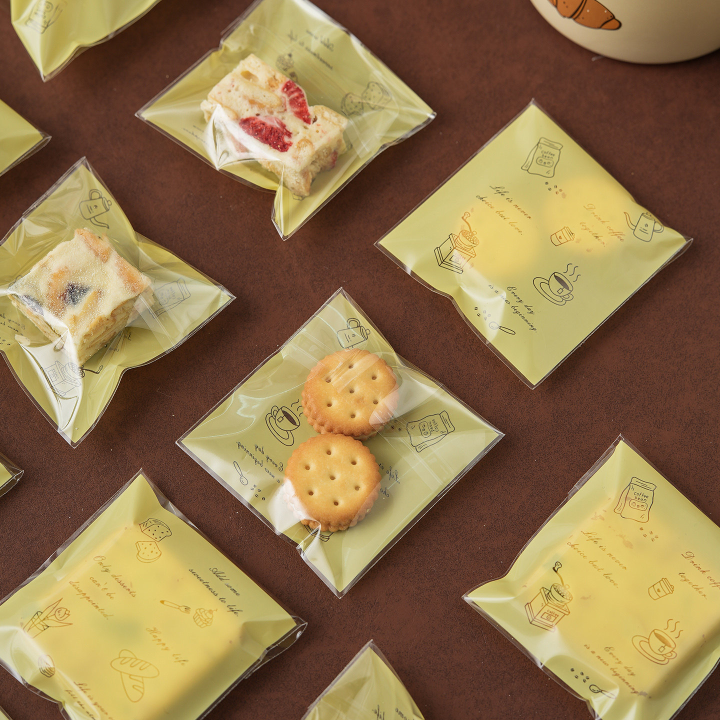 雪花酥包装袋自封饼干曲奇独立小烘焙牛轧糖果自粘打包袋新年2026,厨房/烹饪用具,点心包装盒/包装袋,淘宝优惠券,粉丝福利购,淘宝优惠卷