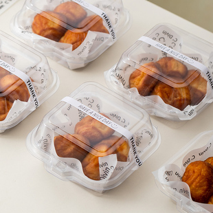 黄油年糕打包盒一次性麻薯四寸巴斯克提拉米苏甜品蛋糕盒烘焙包装