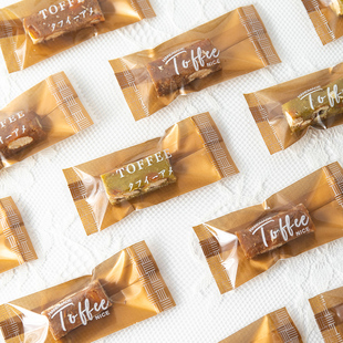 海盐杏仁太妃糖包装袋加厚独立单小牛轧糖咖啡糖糖果机封新年2026