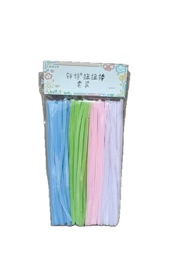 锌超密花束手工iy毛根扭儿园毛条料包特扭扭棒d扭棒幼材彩色