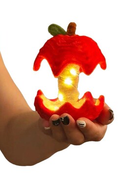 节可爱扭苹果灯IY包手自小饰送圣诞日扭棒D材料工制摆件品闺蜜