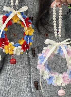 扭花环挂件d圣节手工礼送闺蜜锌特扭棒iy材料包冬日诞创意物