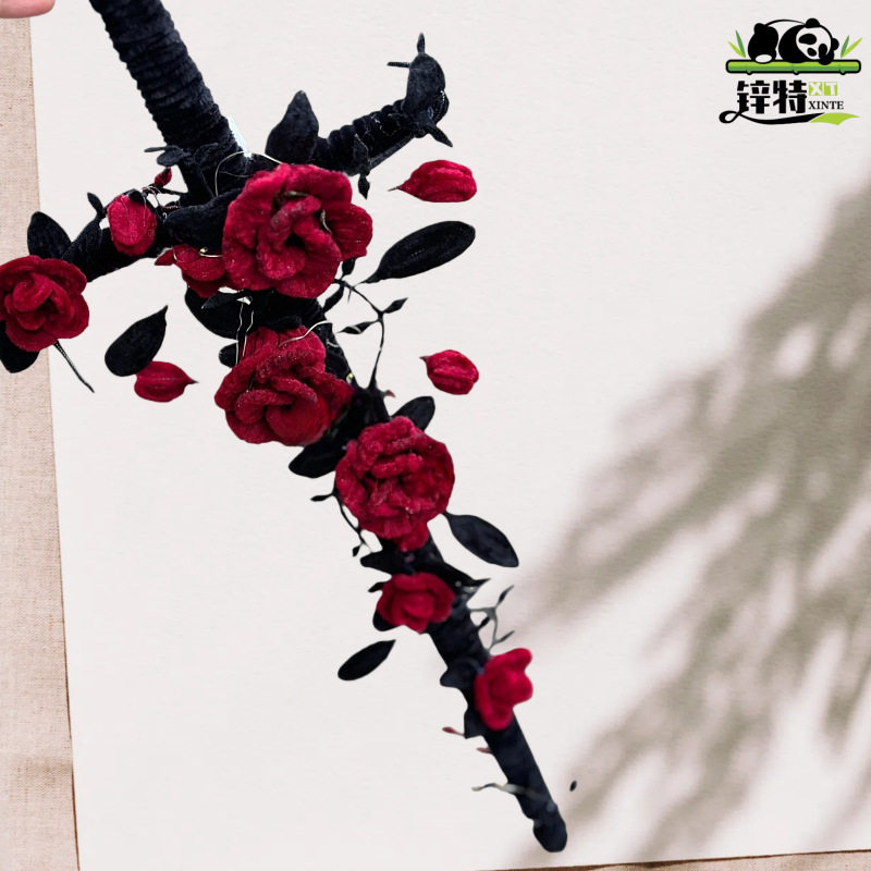 特棘宝手工di材包创特装饰花锌荆玫瑰剑扭扭棒y料意手持拿哥仿真,玩具/童车/益智/积木/模型,手工创意粘贴类,淘宝优惠券,粉丝福利购,淘宝优惠卷