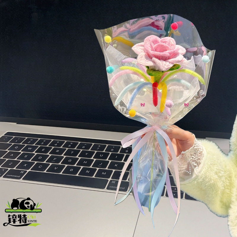 扭烟花玫瑰花Y包友礼物不含珠饰扭棒束DI材料送朋闺蜜串配,玩具/童车/益智/积木/模型,手工创意粘贴类,淘宝优惠券,粉丝福利购,淘宝优惠卷