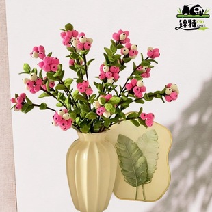 级扭扭花工iy自客装花 不花瓶高棒束手d材料包制厅摆件饰含