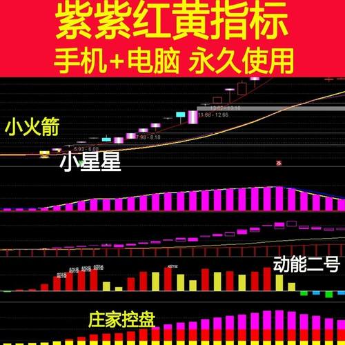 双紫擒龙追踪钱坤指三线扭转庄家控盘指标智牛智汇谷紫紫红黄TDX