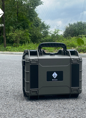 灰绿色三防器材仪器设备工具五金收纳箱防水手提战术收纳保护箱军