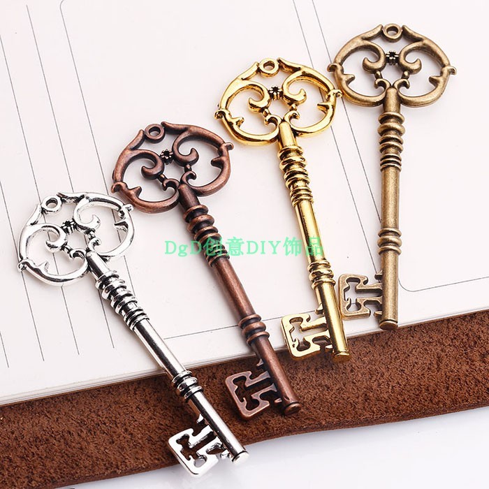 diy钥匙情人节礼物拍照道具项链