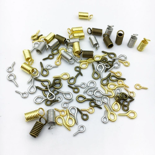 Ручной работы, винт для гвоздей с рогом овечьего глаза, круглая головка, уплотнительное кольцо, металлический саморез, крючок с резьбой, подвесное кольцо, аксессуары с девятью контактами