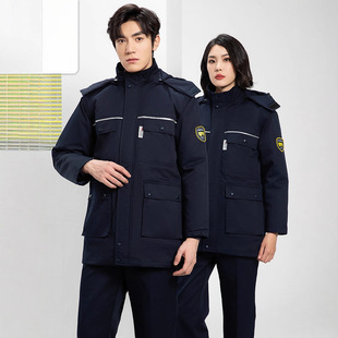 冬季防酸碱工作服棉衣男加厚防静电防寒保暖化工厂工程部劳保棉袄