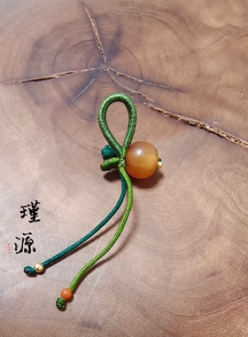 天然角珠卡8圆珠小滴溜手工小叶子文玩手串项链万能扣挂件diy提溜