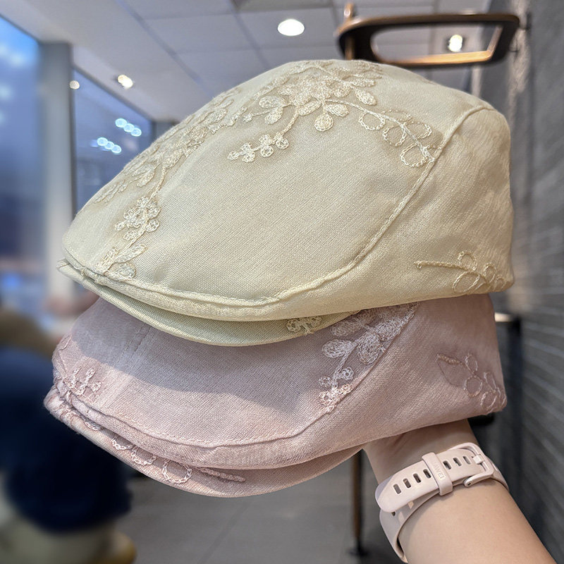 复古前进帽女款春秋大头围显脸小