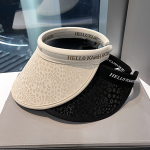 网红同款可收纳防晒空顶帽子女夏季出游沙滩逛街大檐遮脸太阳帽潮