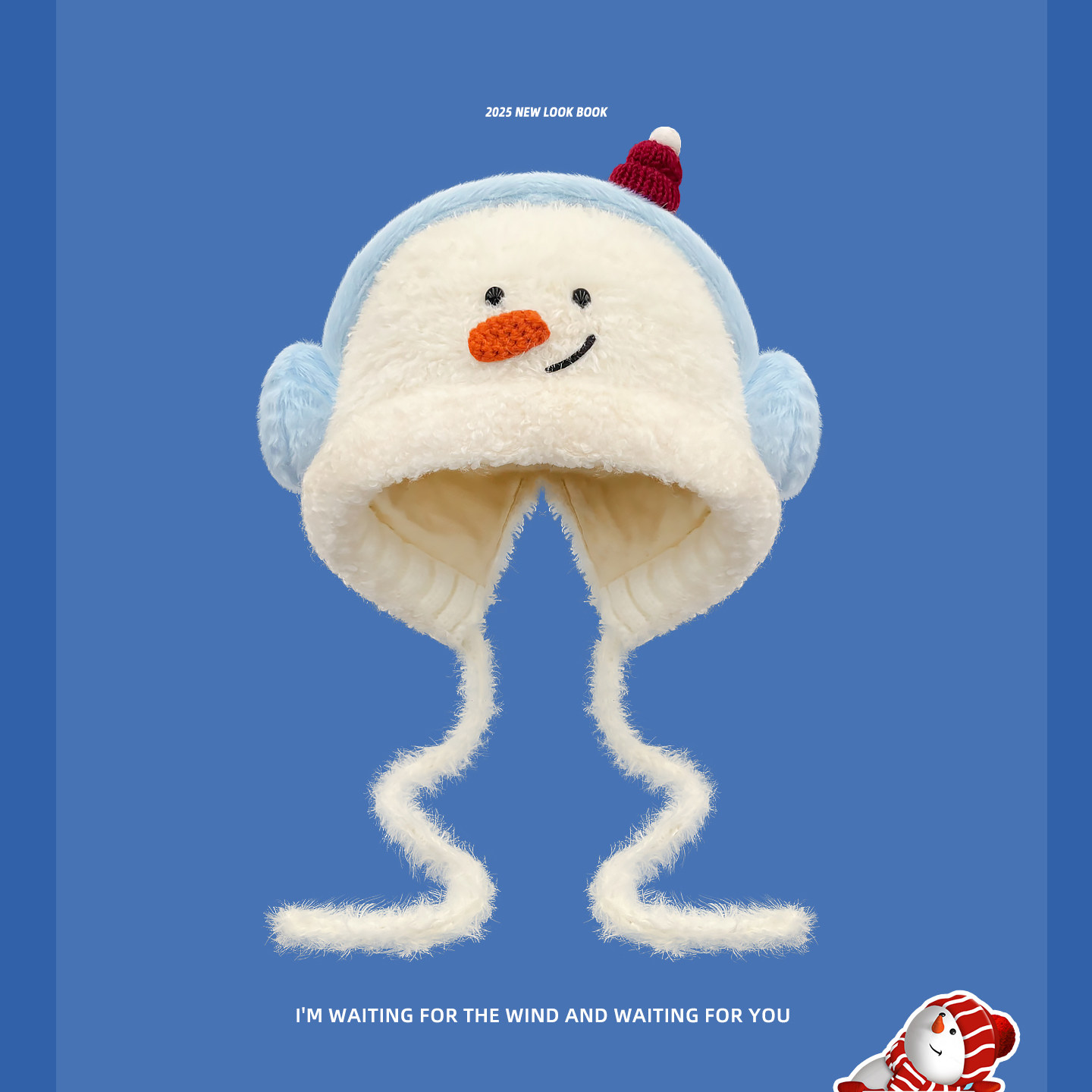 新款可爱卡通雪人毛绒护耳帽子女冬季加绒加厚氛围感圣诞节包头帽,服饰配件/皮带/帽子/围巾,帽子,淘宝优惠券,粉丝福利购,淘宝优惠卷