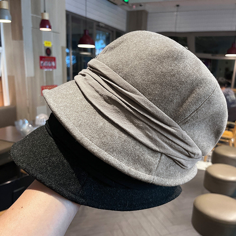 2025新款复古织带八角堆堆帽女秋冬保暖显脸小鸭舌帽百搭毛呢盆帽,服饰配件/皮带/帽子/围巾,帽子,淘宝优惠券,粉丝福利购,淘宝优惠卷