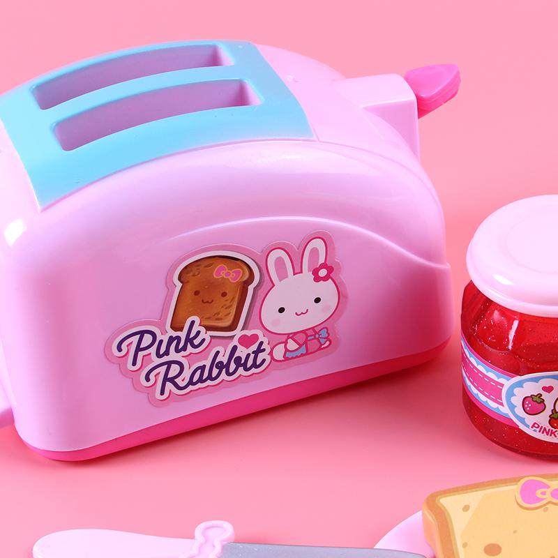 粉红兔儿童厨房玩具女孩做饭仿真面包机宝宝过家家男孩披萨套装,玩具/童车/益智/积木/模型,过家家玩具,淘宝优惠券,粉丝福利购,淘宝优惠卷