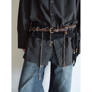 游牧民族风 朋克风金属链条腰带男女百搭装饰皮带个性街头配饰