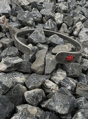 Ma+手镯情侣男女手工925银手链