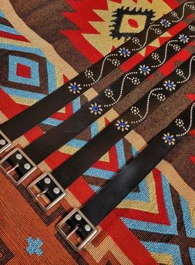 RORY日式手工HTC风格皮带腰带男士女士复古咔叽