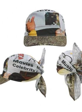 【Best Newcomer】复古海报弧檐头巾帽包头帽 unisex日常造型帽子