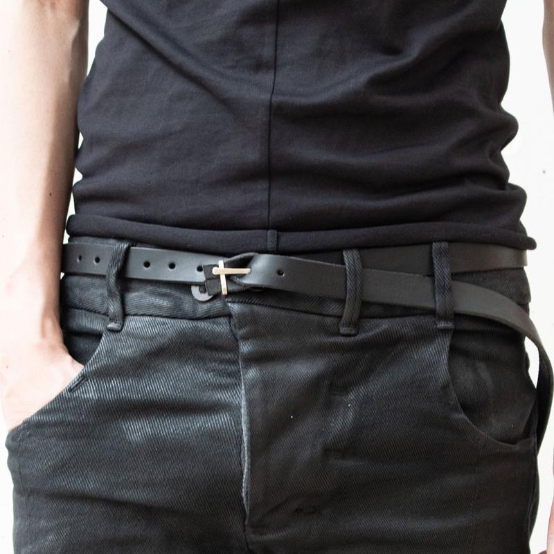 暗黑signal匠人YOHJI细窄款腰带