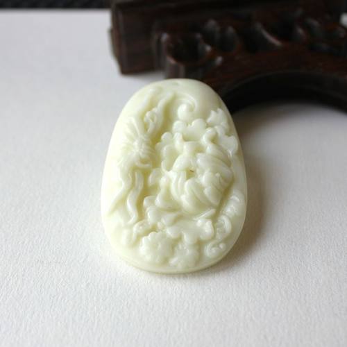 蓝田玉吊坠男女款精品手工雕刻