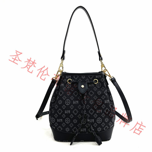 圣.梵伦蒂诺S86-H1049-2时尚百搭单肩斜挎水桶包高级感小众设计包