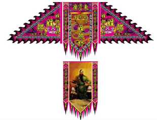 醒狮旗帜 醒狮用品 数码头牌旗帅旗 三角旗 四角旗七星旗彩旗