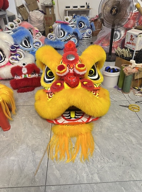 醒狮狮头马佛狮佛山手工绘画澳洲羊毛狮舞狮团队表演成人佛装狮