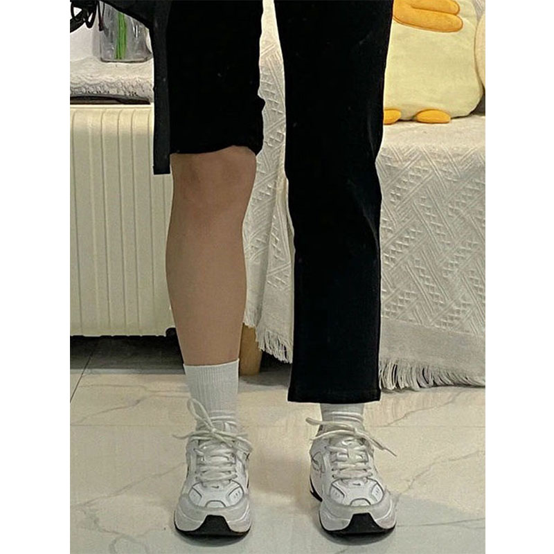 9380-038大码高腰弹力直筒牛仔裤胖mm梨型身材腿粗屁股大遮胯显瘦