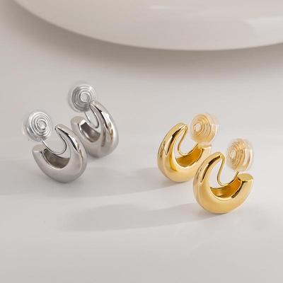 法式级感个性蚊水滴香盘耳夹女TH063无耳洞弯韩系小众高百搭设计