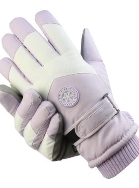 暖滑雪JM211042手套加绒女保户外电车防寒防风防水触屏摩托冬季男