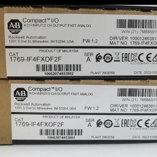 1769-IF4FXOF2F AB Compact IO 快速模拟输入输工控模块议价维修