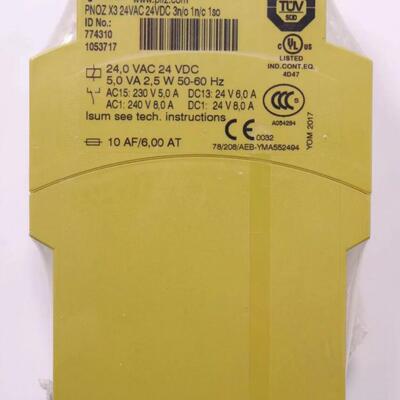774310 PNOZ X3 安全继电器 皮尔兹PILZ工控配件议价维修