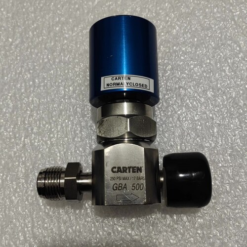 GBA 500 卡顿CARTEN气动阀 常闭型17BAR耐压控制阀议价维修