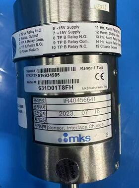 631D01T8FH MKS真空计 测量范围1 Torr 工业压力检测器件议价维修
