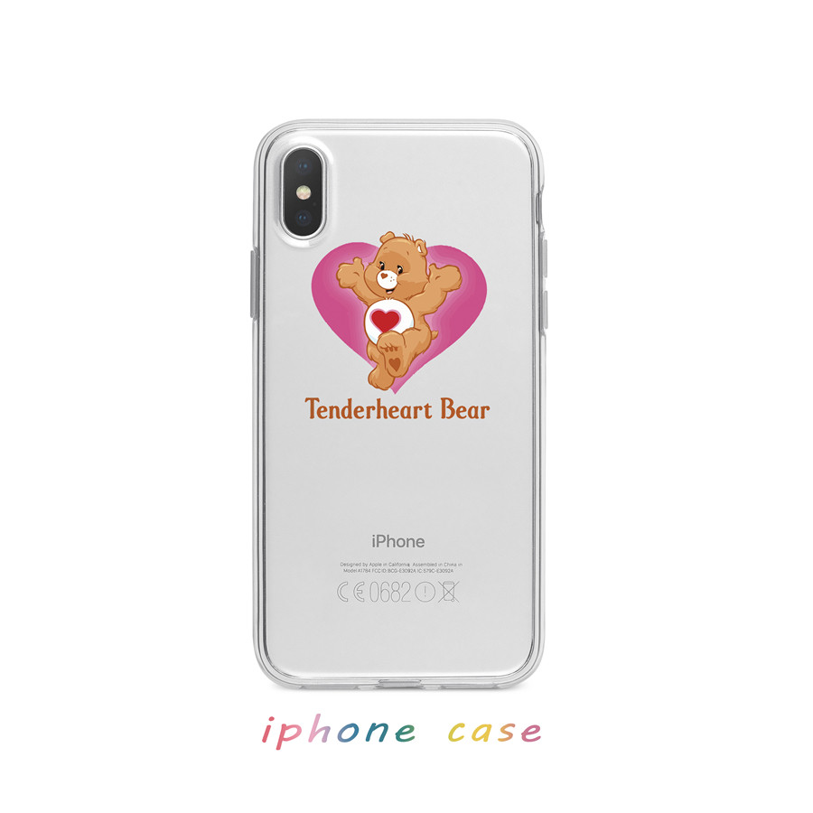 包邮ROSEZOOcarebears彩虹熊适用于iphone17/16promax全包透明软壳