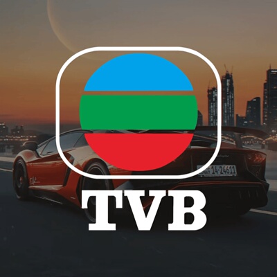TVB汽车车贴电视广播有限公司LOGO中国香港无线电视玻璃车身贴纸