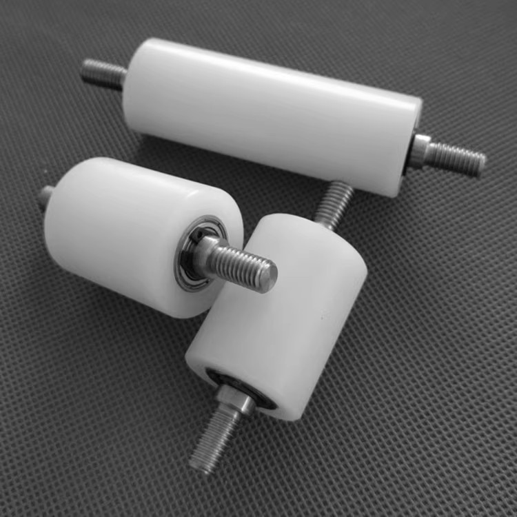 流水线无动力包胶滚轮塑料导向轮