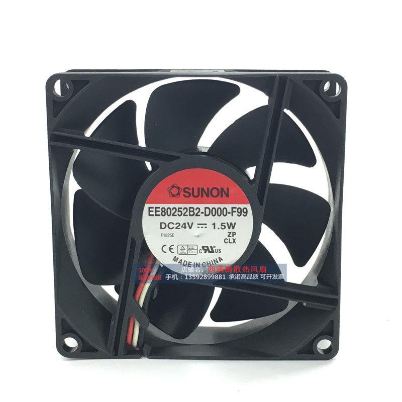 原装 EE80252B2-D000-F99 DC24V 1.5W 变频器风扇 8CM 8025