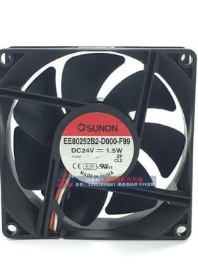 原装 EE80252B2-D000-F99 DC24V 1.5W 变频器风扇 8CM 8025