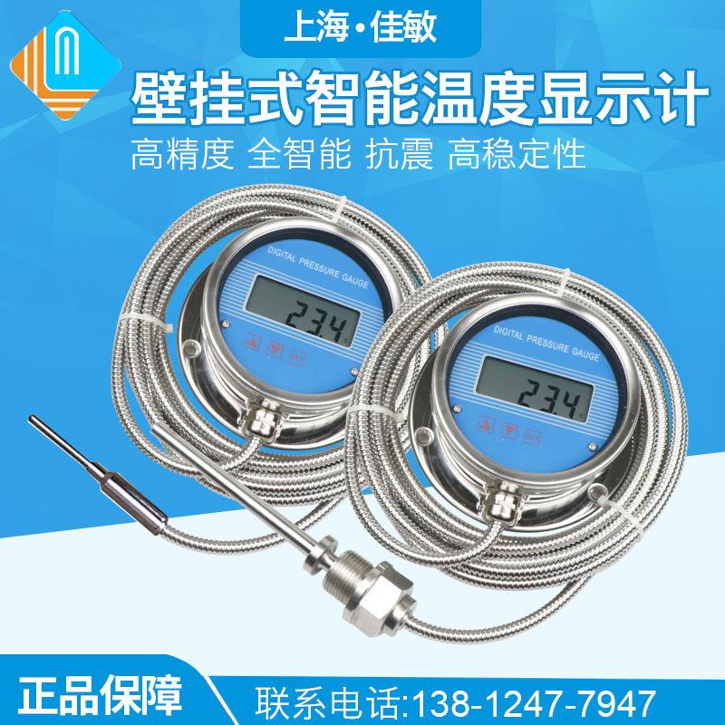 数字数显温度计仪表工业锅炉显示釜高精度pt100不锈钢电池带探头