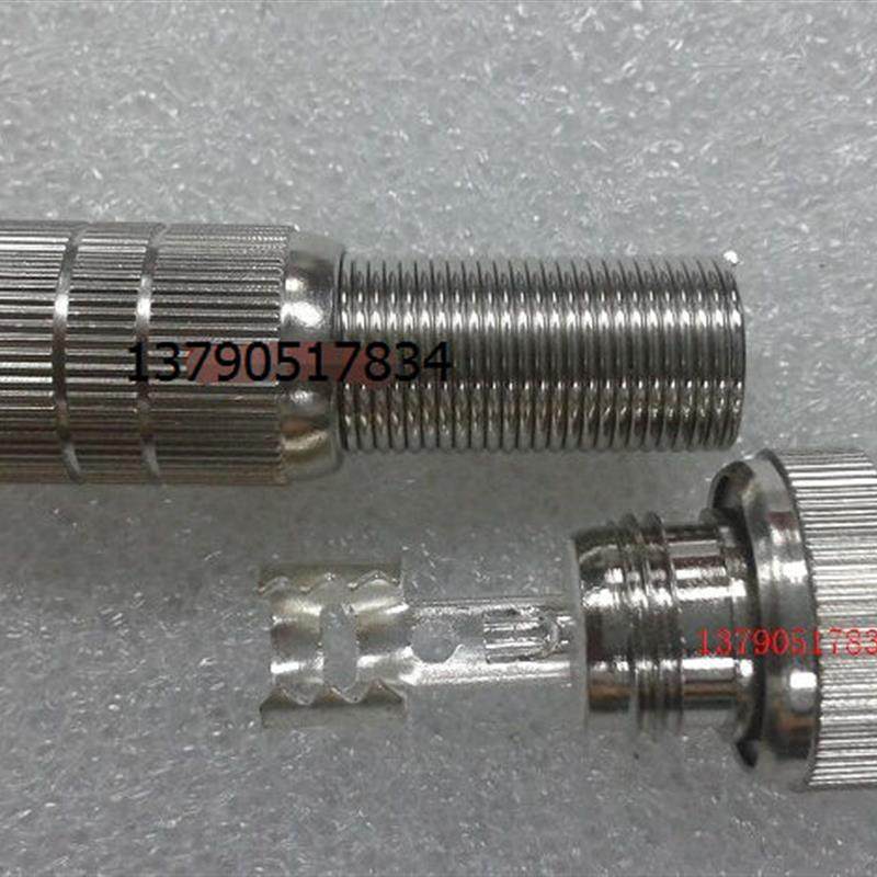 镀银精诚BNC-J-5直纹弹簧尾BNC监控视频接头BNC示波器Q9-5接头