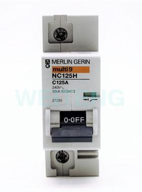 梅兰日兰multi9  C125H 空气开关1P单相单极C125A小型断路器27255