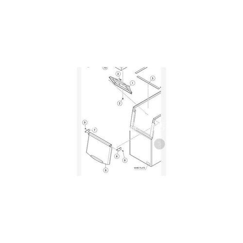 星崎制冰机储冰箱门板铰链B-301SA商用hoshizaki配件门铀KM201AA