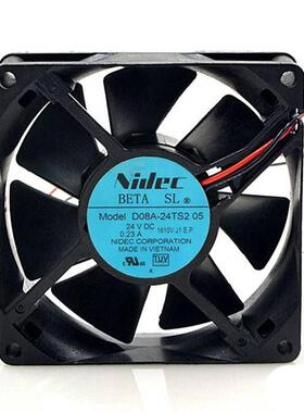 D08A-24TS2 05 24V 0.23A 原装日本NIDEC 80*80*25 变频器风扇