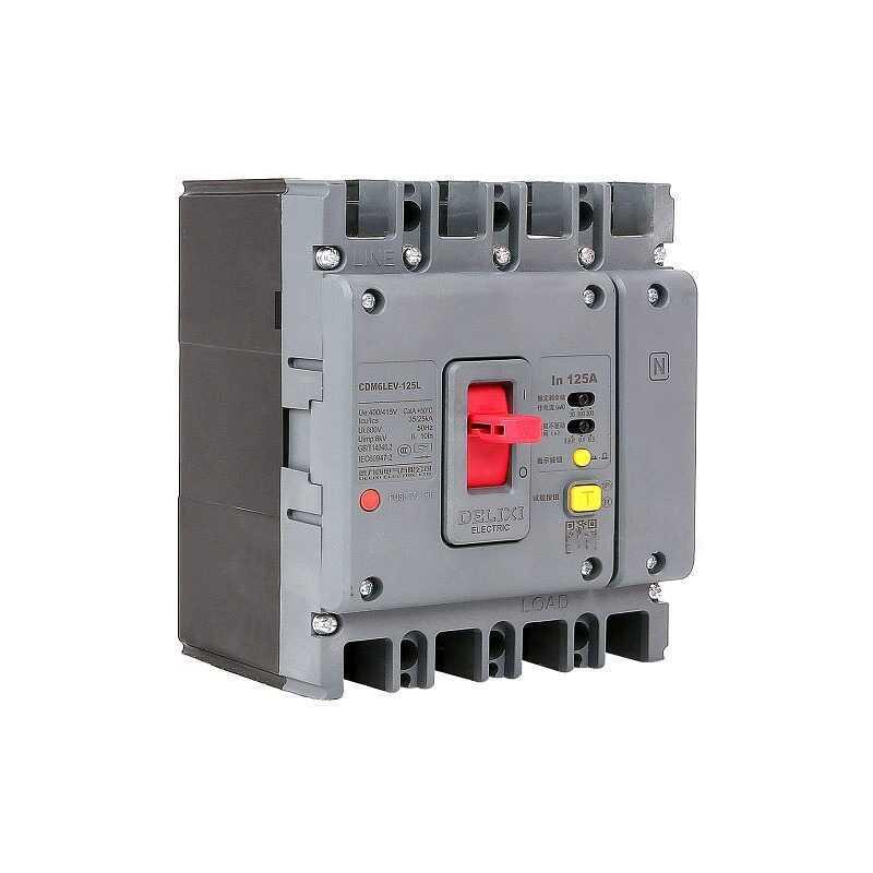 德力西CDM6LEV-250L/3300剩余电流动作断路器3P 4P 160A250A
