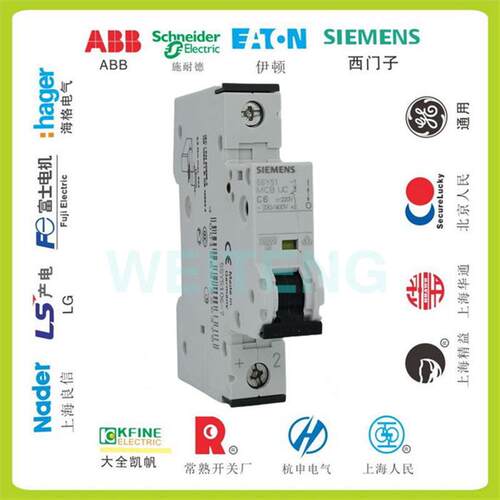 5SY51 MCB UC C6 空气开关单极交直流型5SY5106-7德国原装